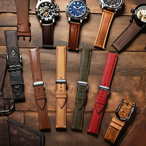 Correa de Reloj de Cuero Crazy-horse de Lujo para Hombre BURRIVA 2025, 20mm/22mm, Hebilla de Pasador, Diseño Transpirable y Personalizable - Product Image 5