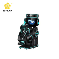 Ventas calientes Nuevo Simulador de realidad virtual para interiores 360 Montaña rusa Gana dinero 9D Juego 720 Grados Realidad virtual Vuelo Fibra de vidrio Metal