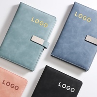 Carnet d'affaires de luxe haut de gamme A5B5, imperméable, couverture en cuir, fermeture magnétique, reliure thermique - Cadeau pour entreprise