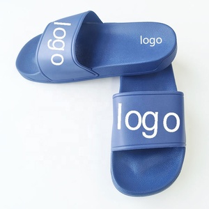 Us Size Factory Pvc Oem Slipper Manufacturer Footwear Men Anti-Slip <strong>Navy</strong> Blue <strong>Slides</strong> Designer <strong>Slides</strong> Sandals With Logo - Product Image 5