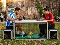 Machine de jeu de sport d'intérieur de qualité commerciale, machine d'arcade de football à monnayeur avec ticket