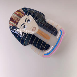 クリエイティブなエジプトのファラオ風酢酸グリッパー、パーソナライズされたアイシャーククリップヘアアクセサリー - Product Image 5