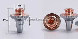 חלקי חילוף לייזר d15 h19 קוטר 15 מ "מ גובה 19mm גובה 19mm m8 חרירי לייזר עבור מכונת חיתוך לייזר m8 3d - Product Image 3