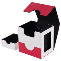 Boîte de rangement pour cartes à collectionner TCG en cuir PU magnétique personnalisée JUZI - Boîte de rangement pour cartes Yugioh - Boîte de rangement pour jeux de table durable