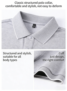 Disponibile Cotone Pettinato Lavorato a Maglia 200g Classe 7A, Traspirante e Antimicrobico, Unisex per Camicie con <span class=keywords><strong>Colletto</strong></span> a Righe Stile Francese per Uomo e Donna - Product Image 4