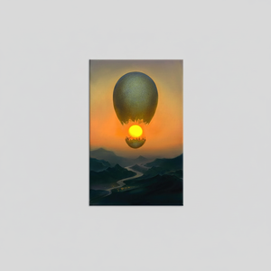 Surreal Hot Air <b>Balloon</b> Canvas Art: Vladimir Kush Style Printed Design,WRAPPED CANVAS - Product Image 2