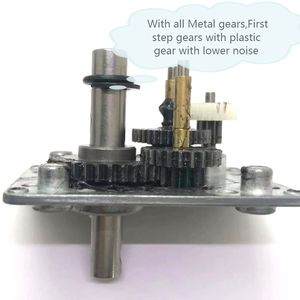 24v 12 볼트 57MM 5882 10mm 샤프트 자동 잠금 강한 자기 DC 웜 사각 기어 감속기 직각 모든 금속 기어 모터 - Product Image 4