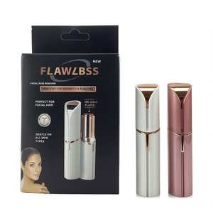 เครื่องกำจัดขนบนใบหน้า Flawbss ชุบทอง 18K ใช้แบตเตอรี่ กำจัดขนได้ทันที ไม่เจ็บ สำหรับทุกสภาพผิว - Product Image 2