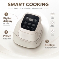 Système de cuisson portable 4-en-1 Air Fryer Crispi |   Bol en verre de 4,1 à 5 L avec couvercles de rangement, compatible micro-ondes