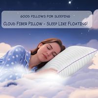 Oreillers pour lit king size, oreiller de sommeil, rembourrage en polyester, respirant, moelleux, doux, soutien moyen pour dormeurs sur le côté, le dos et le ventre