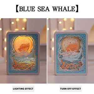 Pareja romántica marco <span class=keywords><strong>de</strong></span> fotos lámpara personalizada colorido 3D papel tallado noche luz cuadrada mesita <span class=keywords><strong>de</strong></span> noche luz suave lámpara <span class=keywords><strong>de</strong></span> <span class=keywords><strong>mesa</strong></span> batería - Product Image 6