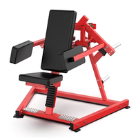 Équipement d'entraînement musculaire Machine à crunch oblique abdominale à charge de plaques commerciale