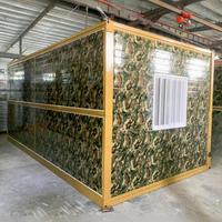 Chine Maisons préfabriquées 20ft Bureau pliant en forme de X Maisons modulaires Conteneur préfabriqué pour vivre Cabine mobile
