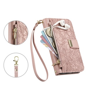 Funda Tipo Cartera con Estampado Floral para Samsung S26/S26 <span class=keywords><strong>Plus</strong></span>/A35/A36/A37, Funda con Correa Cruzada para Galaxy A57/S25FE - Product Image 1