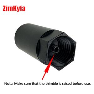 Kit d'adaptateurs de manomètre de pression de rail de carburant pour véhicules Ford/GM avec adaptateur de valve Schrader en alliage d'aluminium (Argent/Noir) - Product Image 6