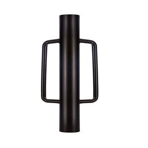 18LB 헤비 듀티 핸드 포스트 파운더 핸들 U 펜스 포스트 홀 디거 24인치 블랙 펜스 포스트 드라이버 래머 - Product Image 1