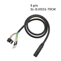Câble d'extension de moteur Bafang 9 broches avec prise étanche, accessoire pour vélo électrique, câble de conversion de vélo électrique, connecteur femelle