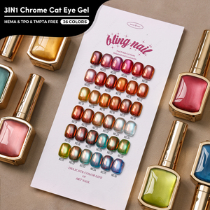 JTING Set de Esmaltes de Gel Magnético 3 en 1 Efecto Ojo de Gato Cromado, Sin HEMA, Removible, 36 Colores, Gel Aurora para Salón de Uñas y Suministros de Uñas DIY - Product Image 1
