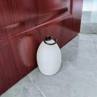 Butée de porte décorative en marbre véritable, faite à la main, multicolore, design Art Déco, forme ovale, 2,04 kg, décoration d'intérieur, cadeau, marque JINXING