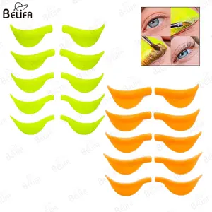 5 cặp Silicone lông mi Perm Pad nâng Kit tái chế lông mi que lá chắn 3D lông mi Curler Lash perming phụ kiện Applicator