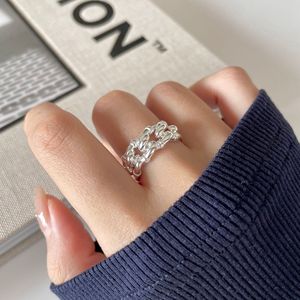 Sterling <strong>Silver</strong> 925 Fine Jewelry Knot Chain <strong>Rings</strong> Women 18k Gold Plated <strong>Chunky</strong> <strong>Rings</strong> - Product Image 5