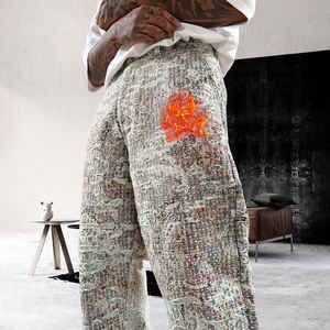 Jeans de Diseñador DiZNEW para <span class=keywords><strong>Hombre</strong></span>, Jeans Personalizados para <span class=keywords><strong>Hombre</strong></span>, Proceso de Corte y Pulido a Mano, Molinos de Piedra, Jeans de Alta Calidad para <span class=keywords><strong>Hombre</strong></span> - Product Image 2