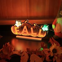 Vente en gros directe usine : Lumière tunnel miroir infini 3D Citrouille d'automne pour la décoration de Thanksgiving, des magasins commerciaux, des hôtels et des fêtes