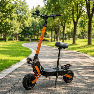 สกู๊ตเตอร์ไฟฟ้าพับได้ USA Warehouse Folding50MPH ความเร็วสูง ยางออฟโรด 11 นิ้ว 60V 6000W มอเตอร์คู่ สำหรับผู้ใหญ่ พร้อมคันเร่งแบบนิ้ว - Product Image 1