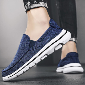 Chaussures en toile pour hommes, chaussures de détente pour hommes, chaussures en toile monobloc pour hommes, chaussures en toile tendance pour hommes grandes tailles et larges - Product Image 5