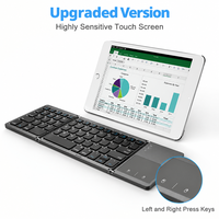Clavier portable pliable ultra fin ergonomique rechargeable sans fil pour smartphone tablette ordinateur portable