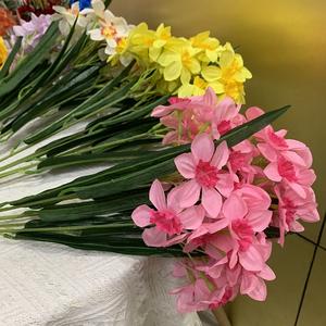 Toptan el yapımı ipek nerffobuket beyaz sarı nersus 50cm yükseklik yeni yıl 5 şube nerffodemet - Product Image 5