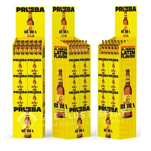 Напольная картонная витрина для напитков для розничной торговли и супермаркетов, для промоакций - Product Image 1