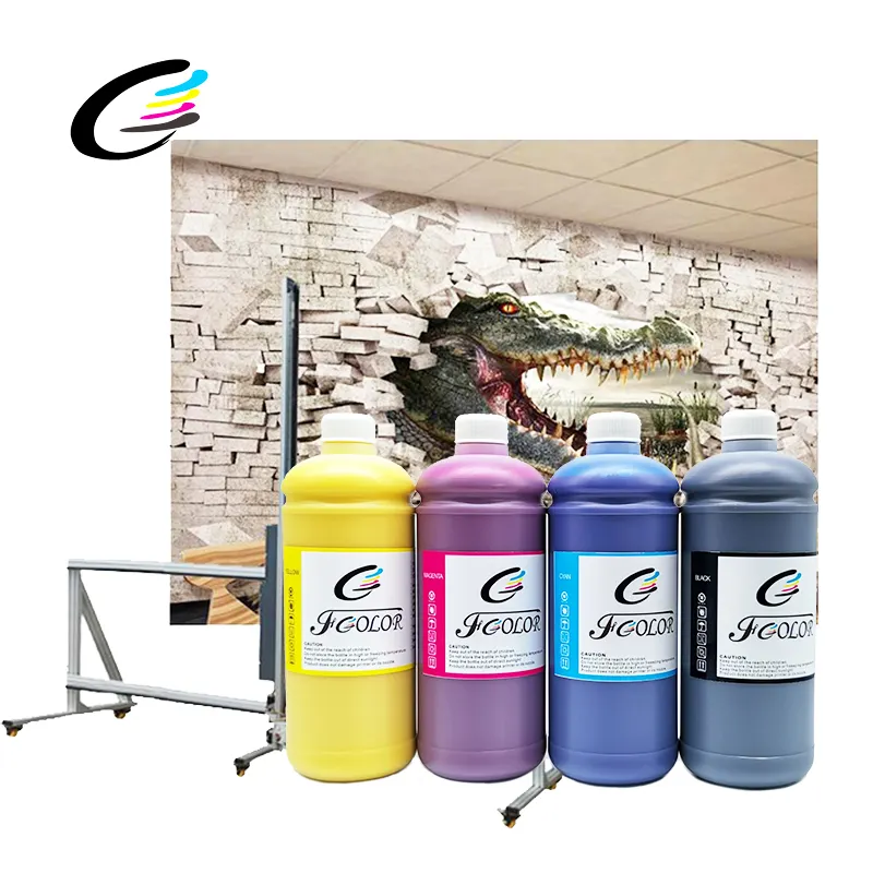 1000ML/Bottle 4 Colors Universal Wall Printing Pigment Ink For DX5 DX7 Outdoor Wall Painting Machine