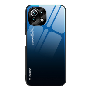 Per <span class=keywords><strong>Xiaomi</strong></span> <span class=keywords><strong>11</strong></span> <span class=keywords><strong>Lite</strong></span> <span class=keywords><strong>Cover</strong></span> in vetro temperato sfumato Silicone custodia Ultra sottile paraurti antigraffio copertura protettiva completa del telefono - Product Image 6