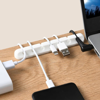 Clips de câble en silicone pour bureau, best-seller : organisateur de câbles multi-scènes, adapté au bureau, à l'étude et à la salle de bain