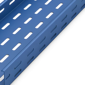 Goulotte de câblage ventilée en <span class=keywords><strong>acier</strong></span> prégalvanisé perforé pour projets de câblage commerciaux et de construction - Product Image 4