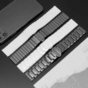 Bracelet de montre en céramique de luxe Qidian, bracelet de remplacement pour montre intelligente <span class=keywords><strong>Apple</strong></span> <span class=keywords><strong>Watch</strong></span> Series 9 41 mm 45 mm 20 mm 22 mm - Product Image 2