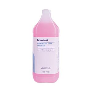Detergente lavavajillas industrial con aroma a hierbas Boardwalk, botella de 1 galón, 4/caja - Product Image 1