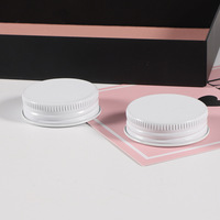 Couvercles imprimés de couleur blanche 38/400 couvercles en métal de bouchons à vis en aluminium pour bouteilles de complément alimentaire de capsule