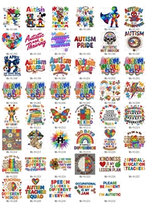 Más de 70 diseños de transferencia DTF de hilo sintético <span class=keywords><strong>para</strong></span> concienciación sobre el autismo, pegatinas termoadhesivas de bordado sintético <span class=keywords><strong>para</strong></span> el autismo, impresiones DTF listas <span class=keywords><strong>para</strong></span> planchar por transferencia térmica - Product Image 5
