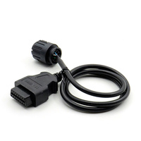 Adaptador de 10 Pines a 16 Pines para Motocicletas, Cable ICOM D, Conector de Diagnóstico OBD2, Cable de Extensión OBD para BMW