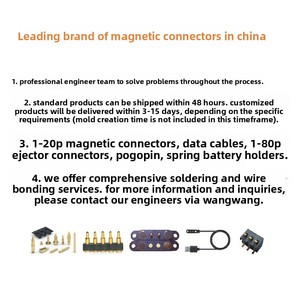 ขั้วต่อแม่เหล็กแบบ Pogo Pin 2A 2 พิน DC ระยะห่าง 2.80 มม. แบบสปริงโหลด ตัวผู้ ตัวเมีย - Product Image 6