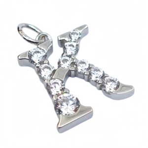 Collier avec pendentif lettre en argent 925 classique UM Jewelry pour femmes, enfants, anniversaires, mariages et occasions de fête - Product Image 5