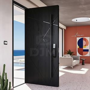 <span class=keywords><strong>Porte</strong></span> d'entrée pivotante en bois massif de luxe européen DJMI pour villa, extérieur, sécurité, entrée principale - Product Image 5