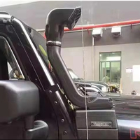 ABS noir mat pour Jeep Wrangler Jk 2007-2017 Kits de tuba de voiture 4x4 système d'admission d'air tout-terrain dispositif de pataugeoire convient à Tacoma FJ