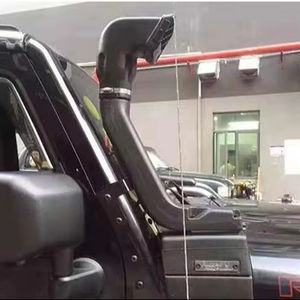 ABS negro mate para <span class=keywords><strong>Jeep</strong></span> Wrangler <span class=keywords><strong>Jk</strong></span> 2007-2017 Kits de esnórquel para coche 4x4 sistema de admisión de aire todoterreno Dispositivo de vadeo compatible con Tacoma FJ - Product Image 4