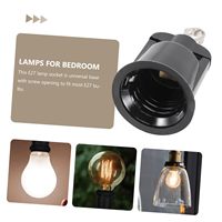 Adaptateur d'arbre de Noël noir douille de lumière à visser en plastique support d'ampoule douille de lampe