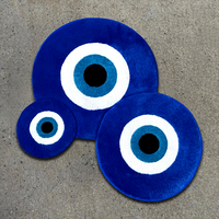 Custom Round Rugs Handmade Colorful Letters Carpets Durable Mats Wholesale