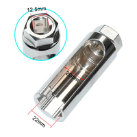 Dr.M – Ensemble de 3 outils essentiels pour capteur d'oxygène automobile : clé à douille, extracteur et déboucheur de filetage – Garantie 1 an