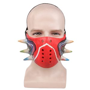 Majora's Mask LED Latex Face Mask <span class=keywords><strong>Halloween</strong></span> Cartoon Ghost Animal Costume Prop Réaliste Lumière pour la Fête Mascarade - Product Image 4